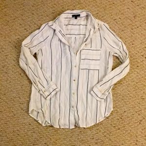 Striped cotton blouse